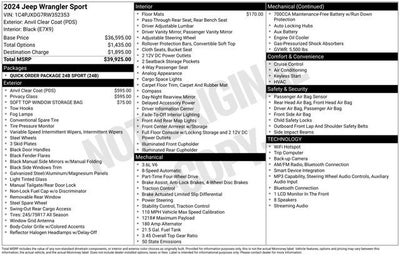 2024 Jeep Wrangler 4-Door Sport 4x4