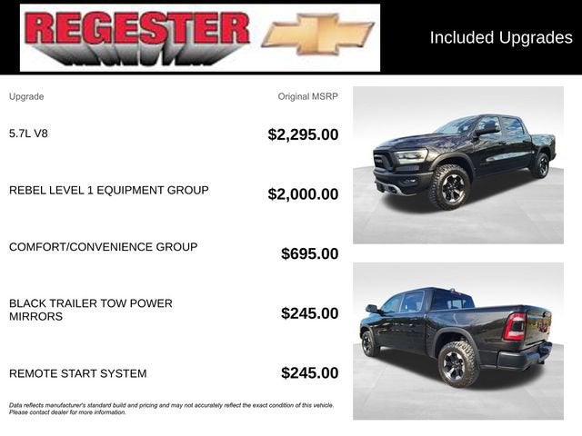 2021 RAM 1500 Rebel Crew Cab 4x4 5'7" Box