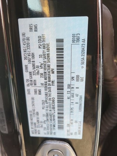 2020 Ford Escape SEL