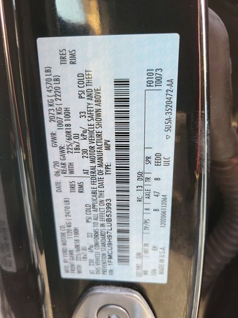 2020 Ford Escape SEL