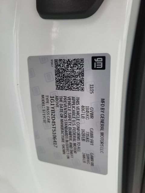 2026 Chevrolet Corvette Stingray 2LT