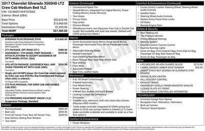 2017 Chevrolet Silverado 3500 HD LTZ