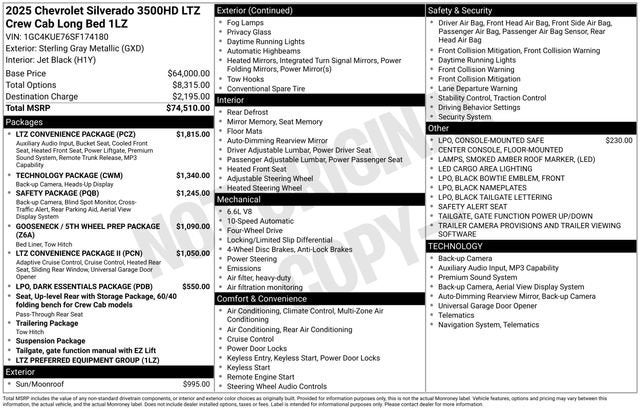 2025 Chevrolet Silverado 3500 HD LTZ DRW