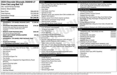 2020 Chevrolet Silverado 3500 HD LT DRW