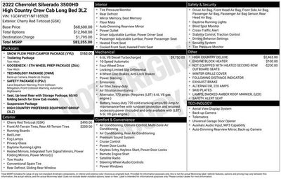 2022 Chevrolet Silverado 3500 HD High Country DRW