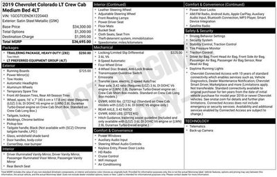 2019 Chevrolet Colorado 4WD LT