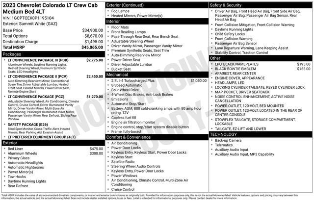 2023 Chevrolet Colorado LT