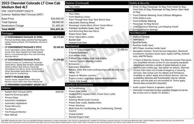 2023 Chevrolet Colorado 4WD LT