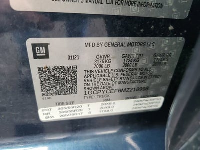 2021 Chevrolet Silverado 1500 Custom Trail Boss