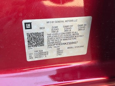 2019 Chevrolet Silverado 1500 LT Trail Boss