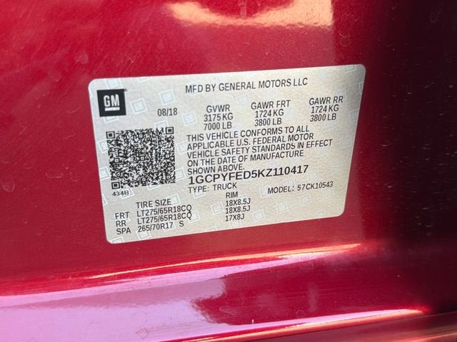 2019 Chevrolet Silverado 1500 LT Trail Boss