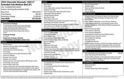 2023 Chevrolet Silverado 1500 LT (2FL)