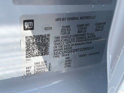 2026 Chevrolet Silverado 1500 LTZ