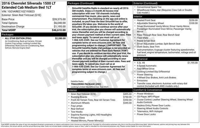 2016 Chevrolet Silverado 1500 LT