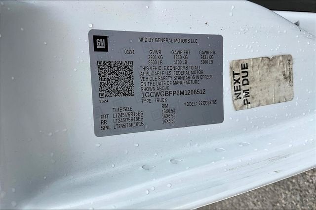 2021 Chevrolet Express Cargo 2500 WT