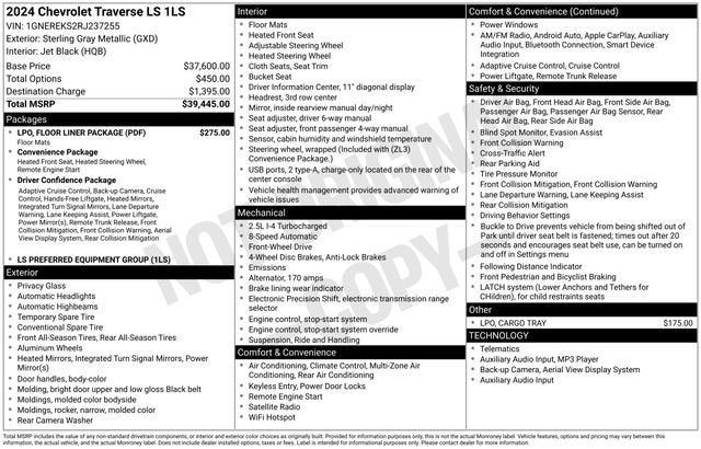2024 Chevrolet Traverse LS