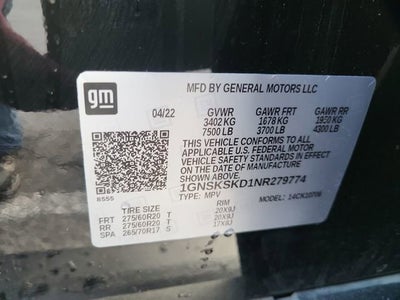 2022 Chevrolet Tahoe Premier