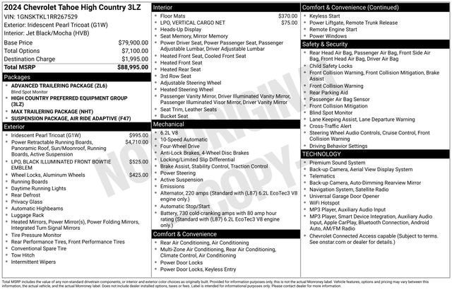 2024 Chevrolet Tahoe High Country