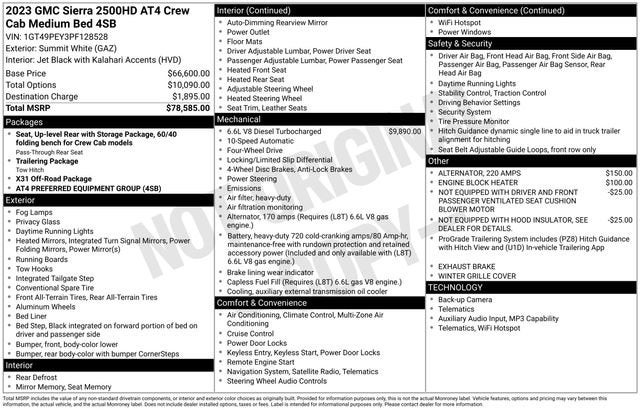 2023 GMC Sierra 2500 HD AT4
