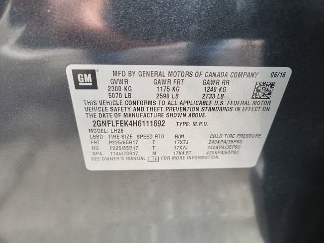 2017 Chevrolet Equinox LT