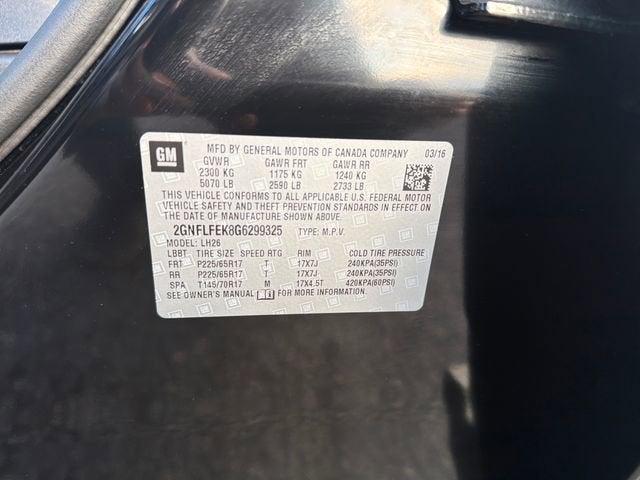 2016 Chevrolet Equinox LT