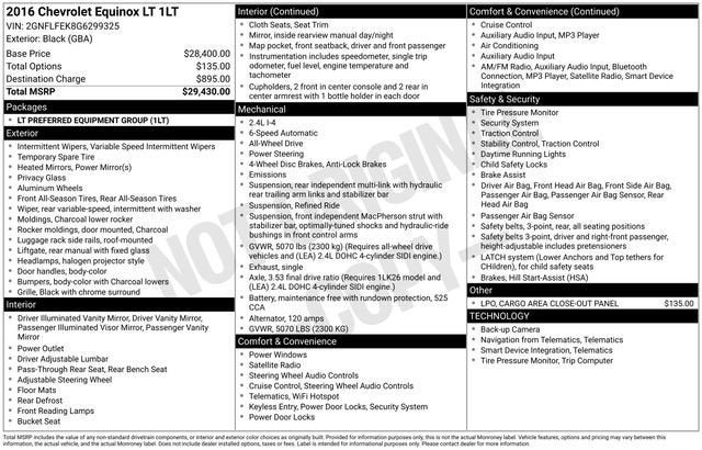 2016 Chevrolet Equinox LT