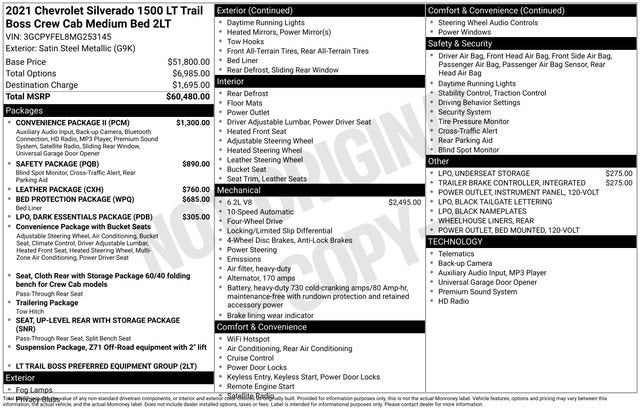 2021 Chevrolet Silverado 1500 LT Trail Boss