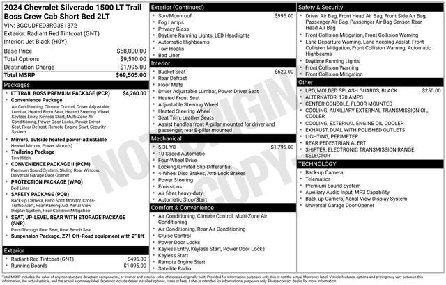 2024 Chevrolet Silverado 1500 LT Trail Boss