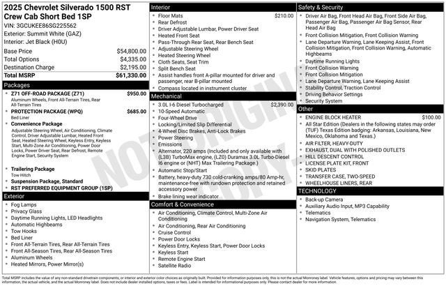 2025 Chevrolet Silverado 1500 RST