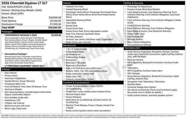 2026 Chevrolet Equinox LT