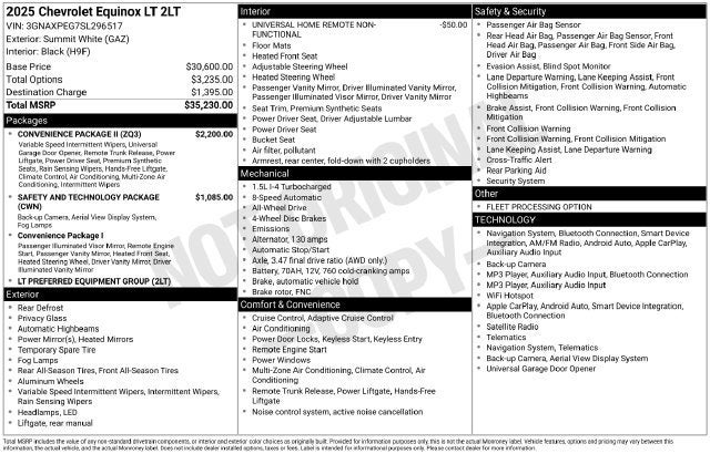 2025 Chevrolet Equinox LT
