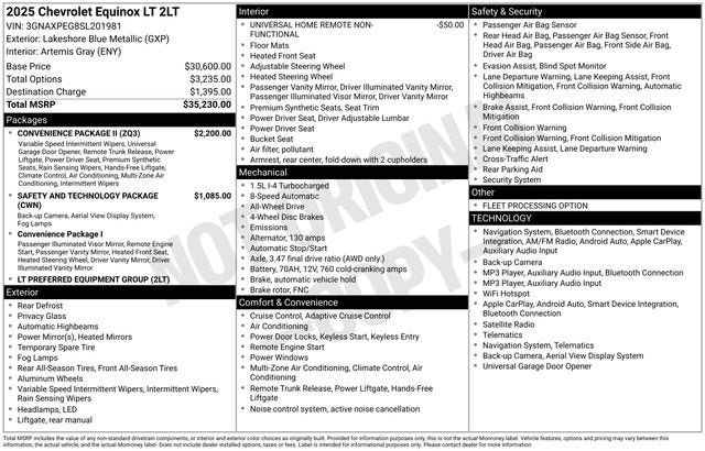 2025 Chevrolet Equinox LT