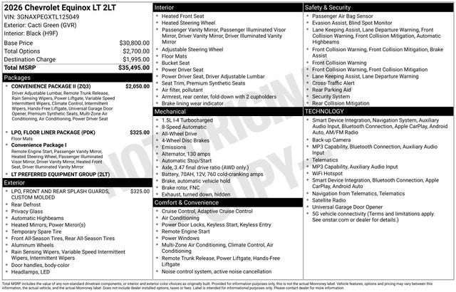 2026 Chevrolet Equinox LT