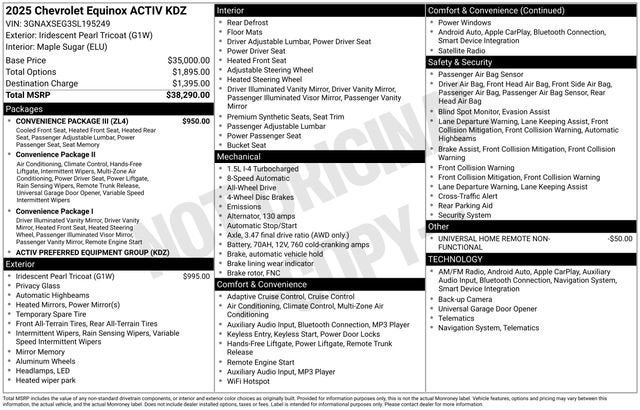 2025 Chevrolet Equinox ACTIV