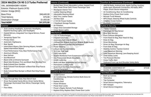2024 Mazda Mazda CX-90 3.3 Turbo Preferred