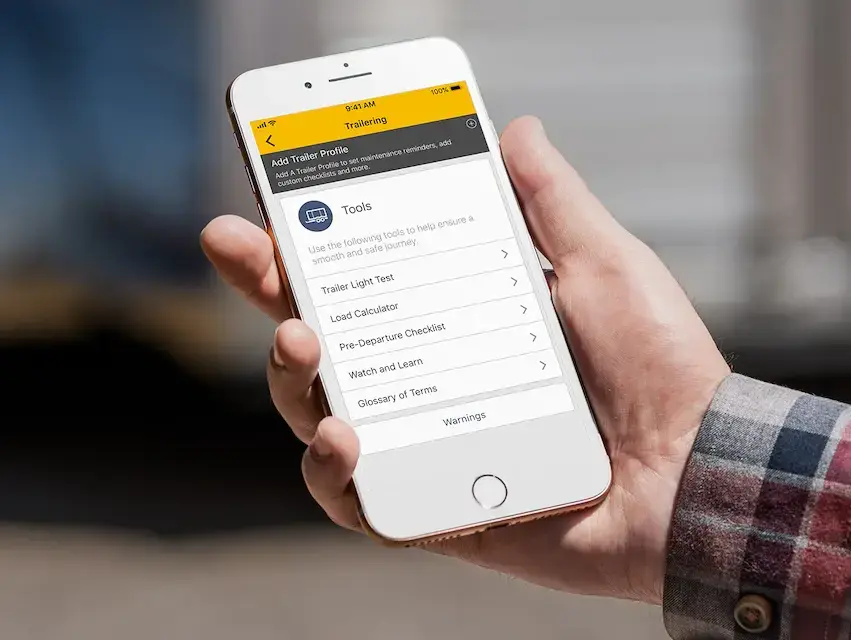 MyChevrolet Mobile App showing in mobile phone